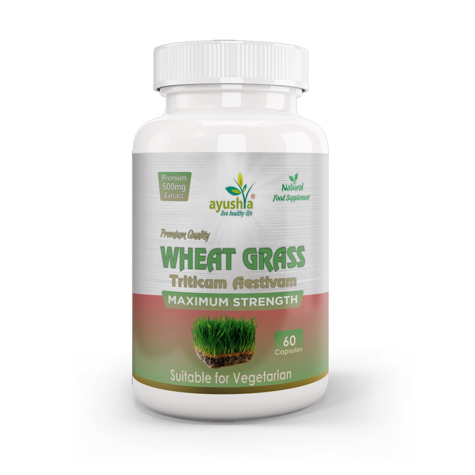 Wheat Grass Capsule - Herbalshire Handmade Herbal Products