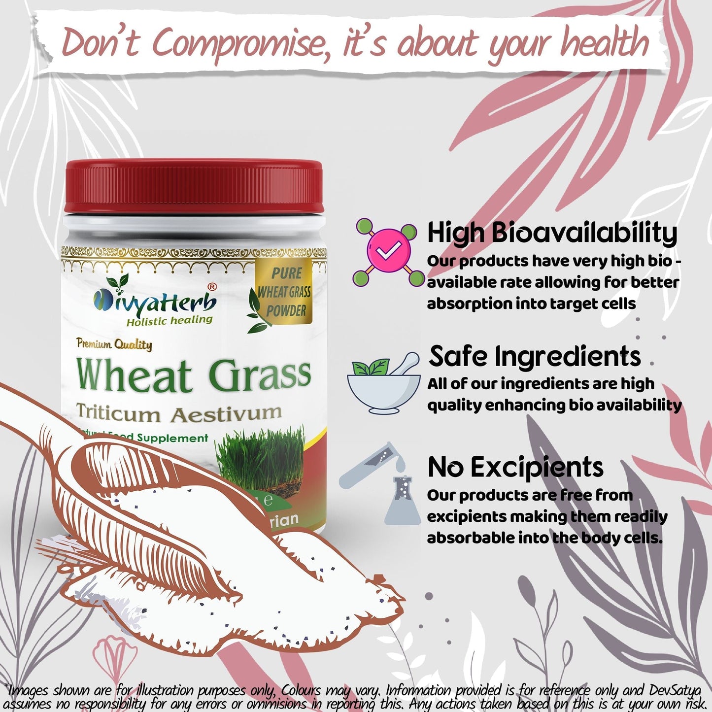 Wheat Grass Powder - Herbalshire Handmade Herbal Products