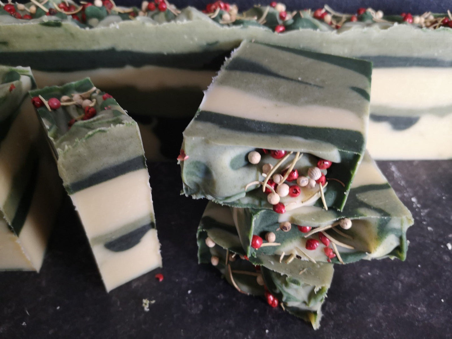 Winter Woodland Handmade Vegan Soap – Pine Juniper & Rosemary - Herbalshire Handmade Herbal Products