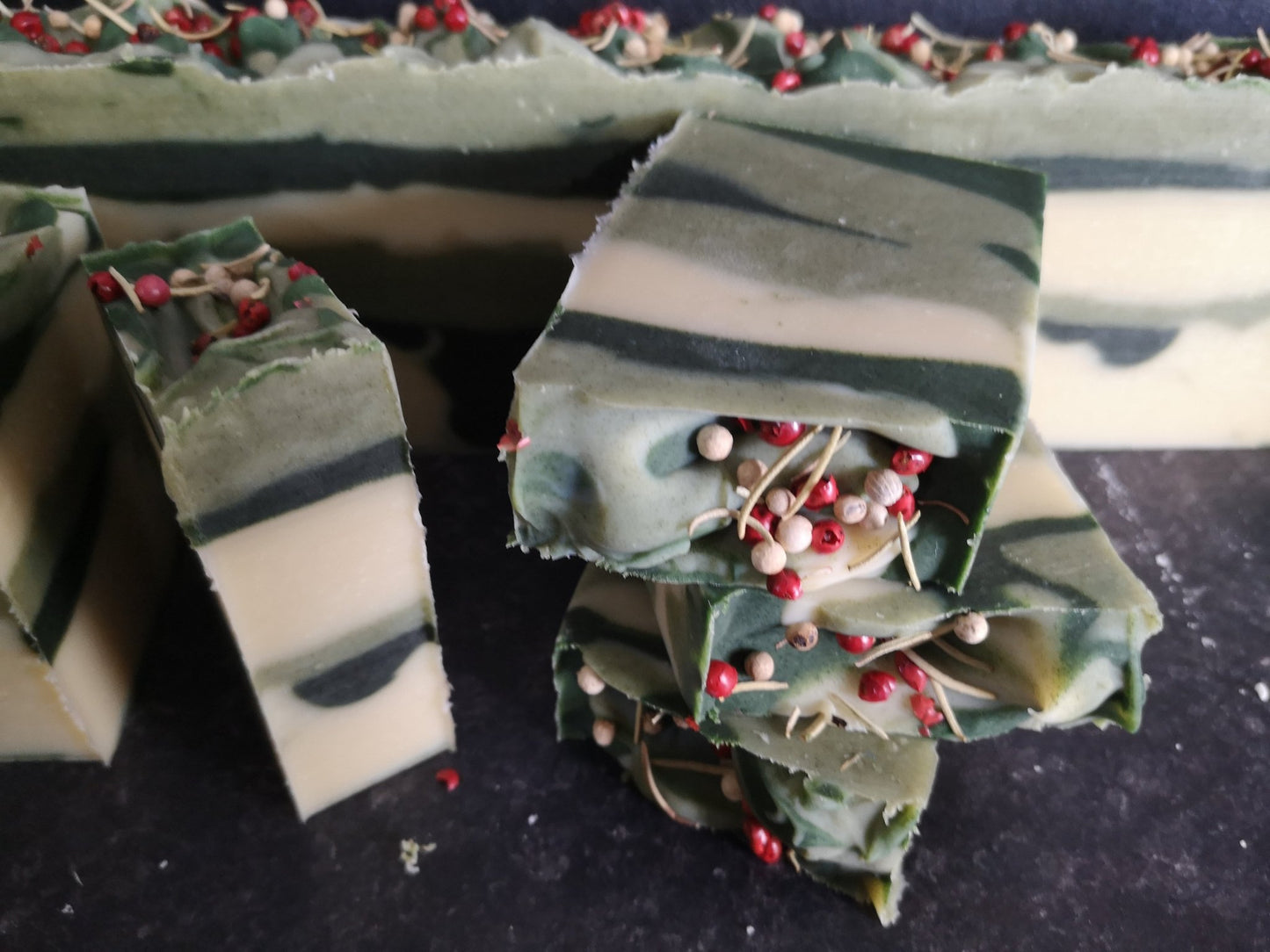 Winter Woodland Handmade Vegan Soap – Pine Juniper & Rosemary - Herbalshire Handmade Herbal Products