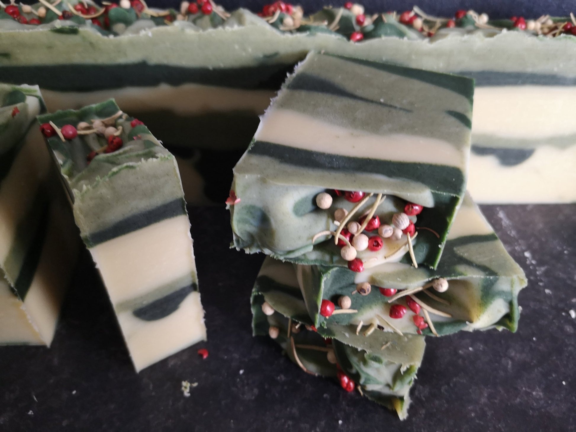 Winter Woodland Handmade Vegan Soap – Pine Juniper & Rosemary - Herbalshire Handmade Herbal Products