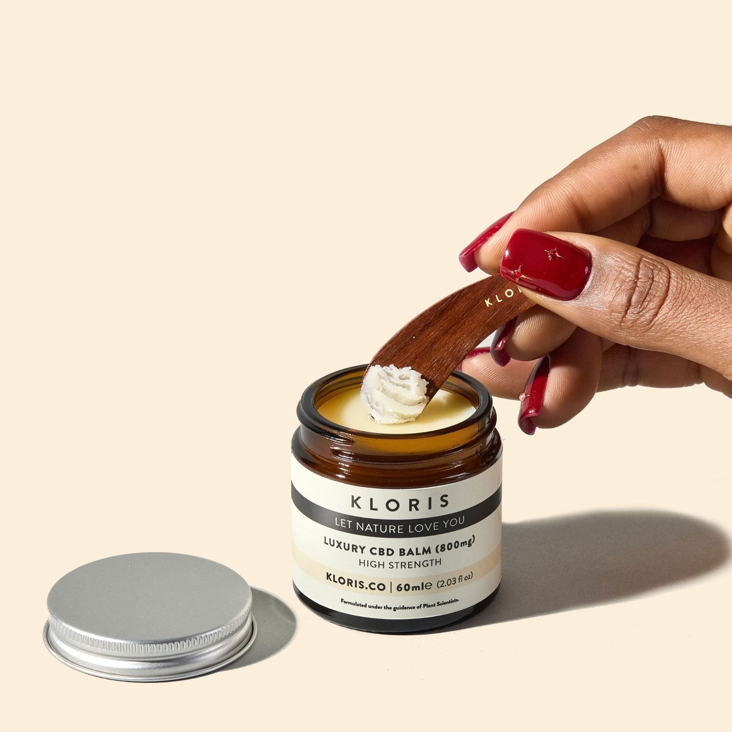 Wooden Balm Scoop - Herbalshire Handmade Herbal Products