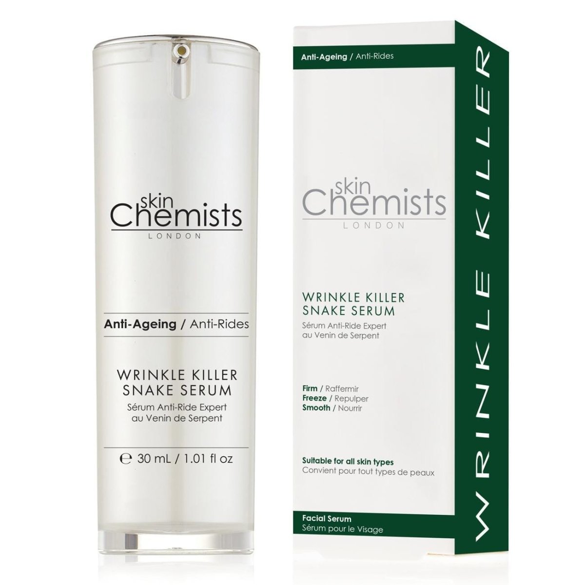 Wrinkle Killer Snake Serum 30ml - Herbalshire Handmade Herbal Products