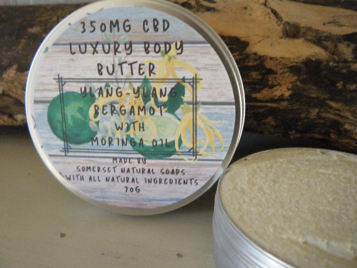 ylang Ylang & Bergamot CBD Luxury Body Butter - Herbalshire Handmade Herbal Products