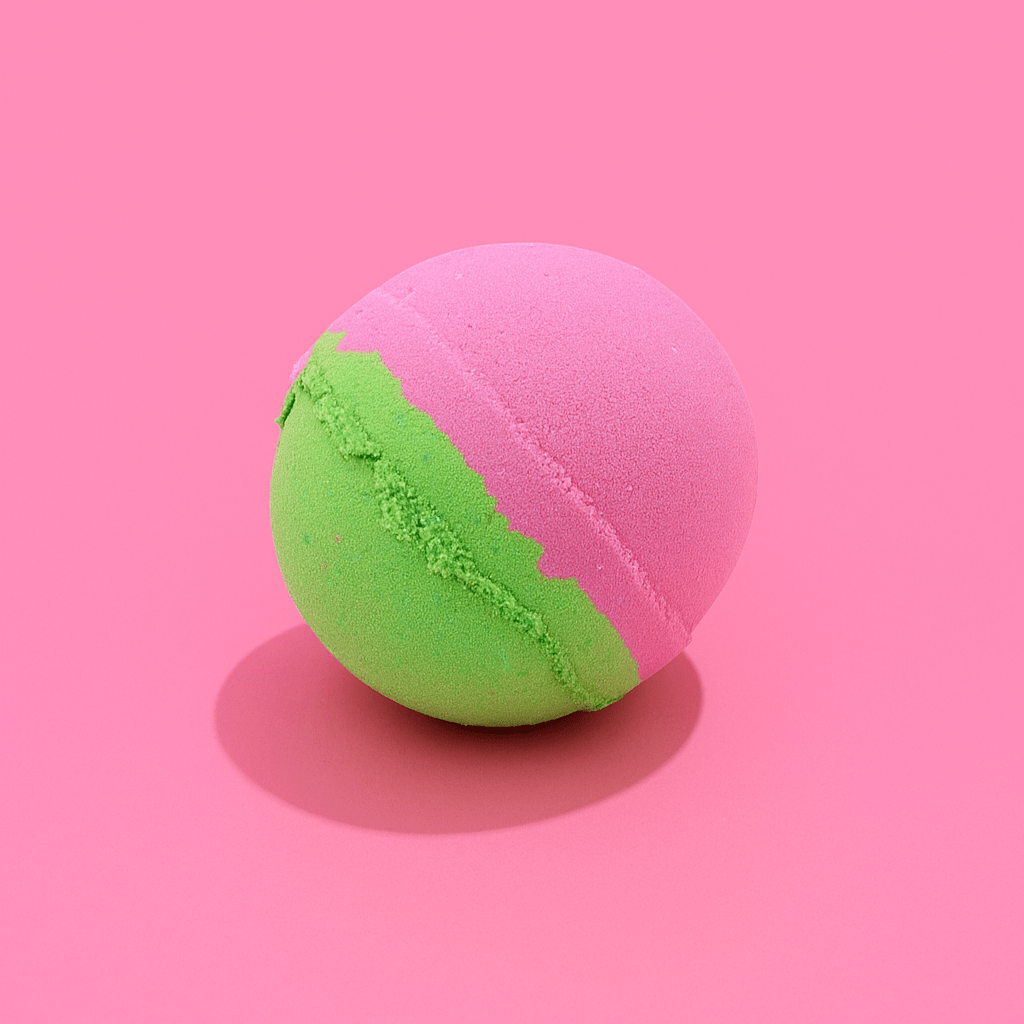 You've Got This - Rhubarb Bath Bomb Fizzer - Herbalshire Handmade Herbal Products