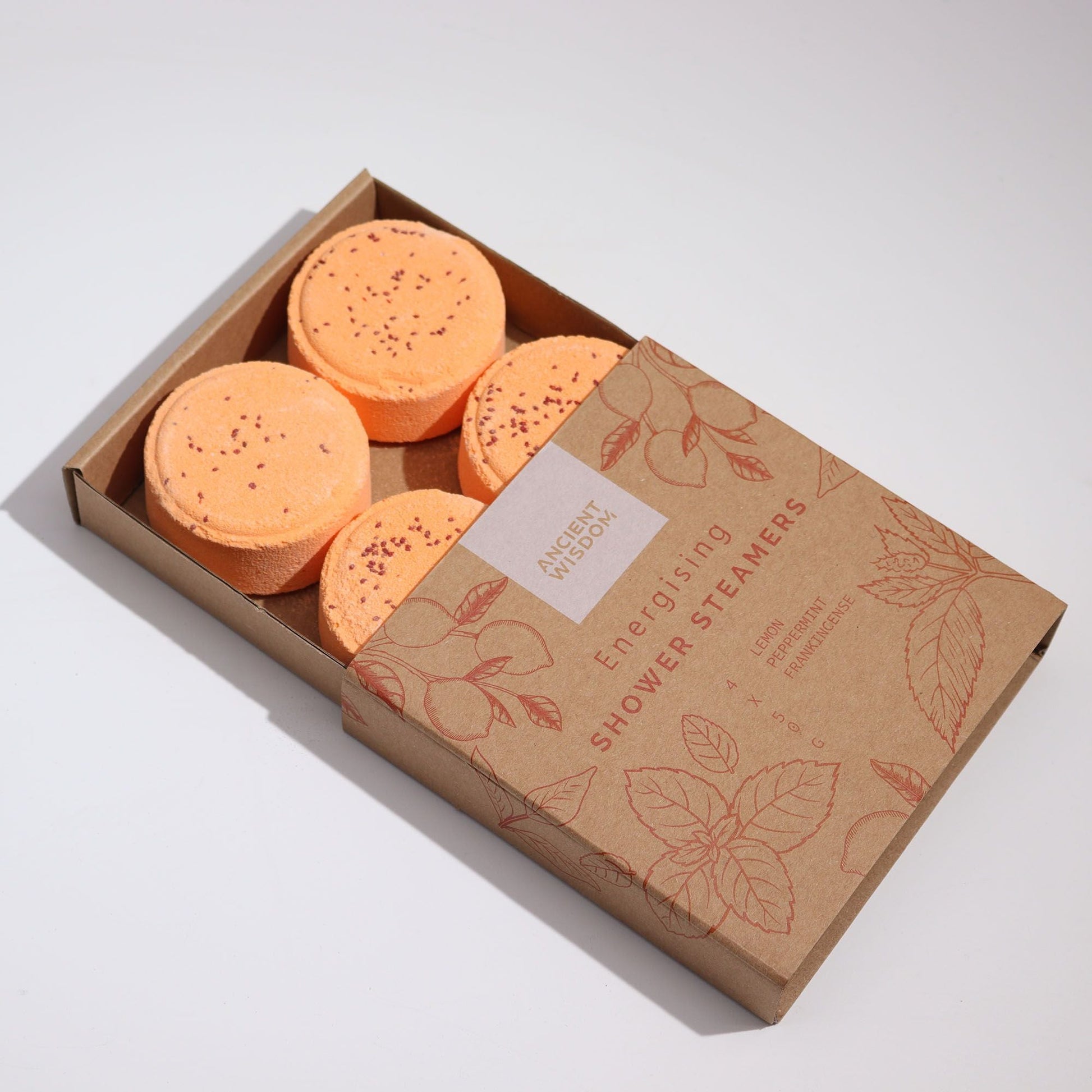 Zen Shower Steamers - Therapy Wellness Gift Set - Energising - Herbalshire Handmade Herbal Products