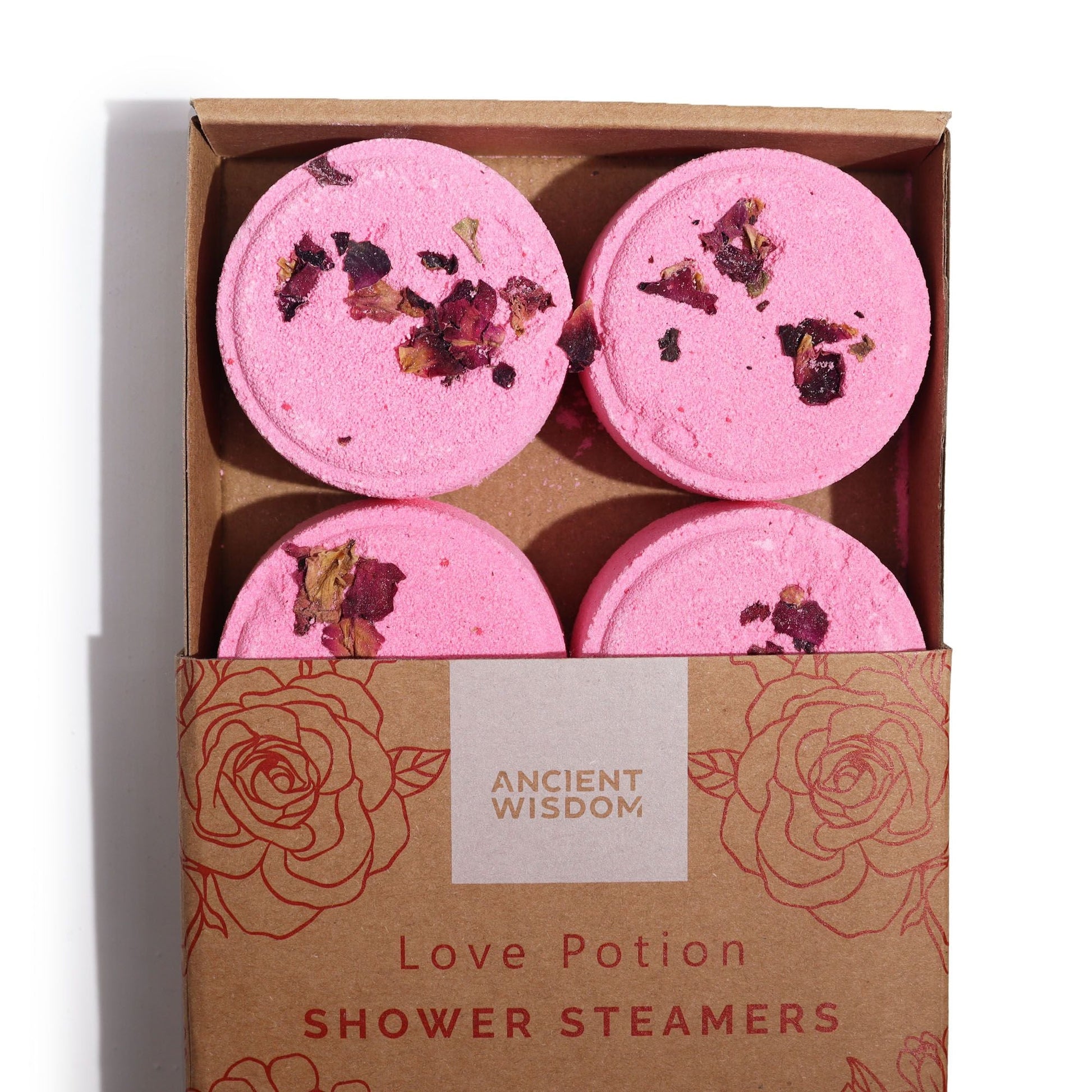 Zen Shower Steamers - Therapy Wellness Gift Set - Love Potion - Herbalshire Handmade Herbal Products