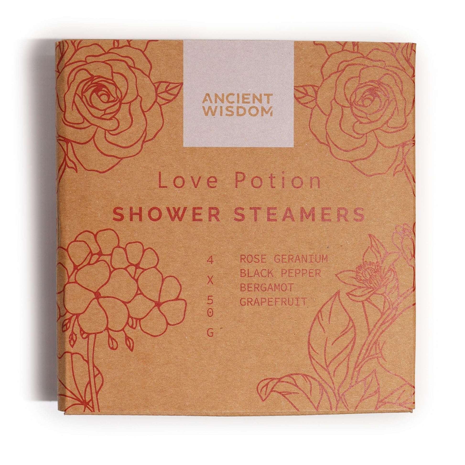 Zen Shower Steamers - Therapy Wellness Gift Set - Love Potion - Herbalshire Handmade Herbal Products
