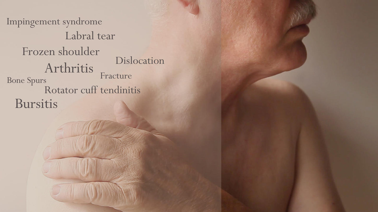 Herbalshire Frozen Shoulder Massage Oil - 50ml - Natural Relief with St. John's Wort & Lavender - Handmade in Yorkshire
