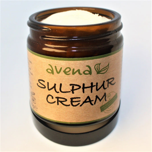Sulphur Cream Natural Solution Acne Scabies Rosecea Made In UK Vegan Cruelty Free